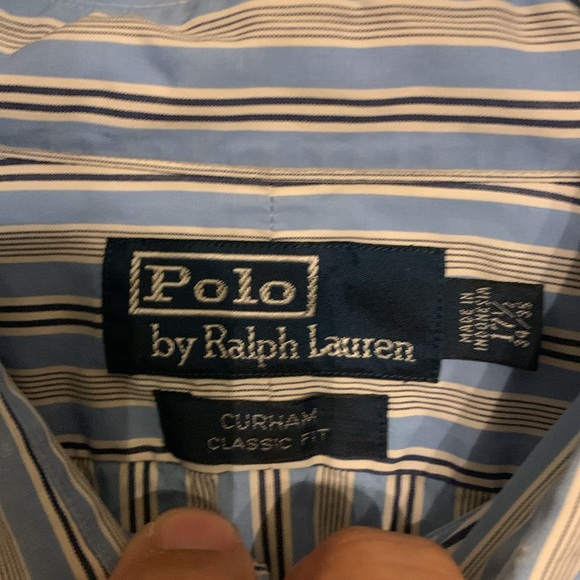 Ralph Lauren men’s button up shirt.  17 1/2 collar, 34/35 length arms. - Picture 3 of 5